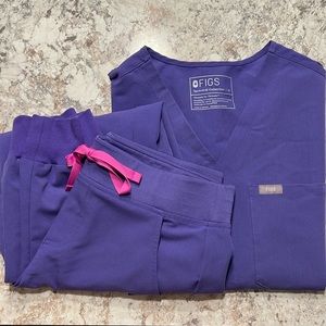 Figs scrub set amethyst m/sp